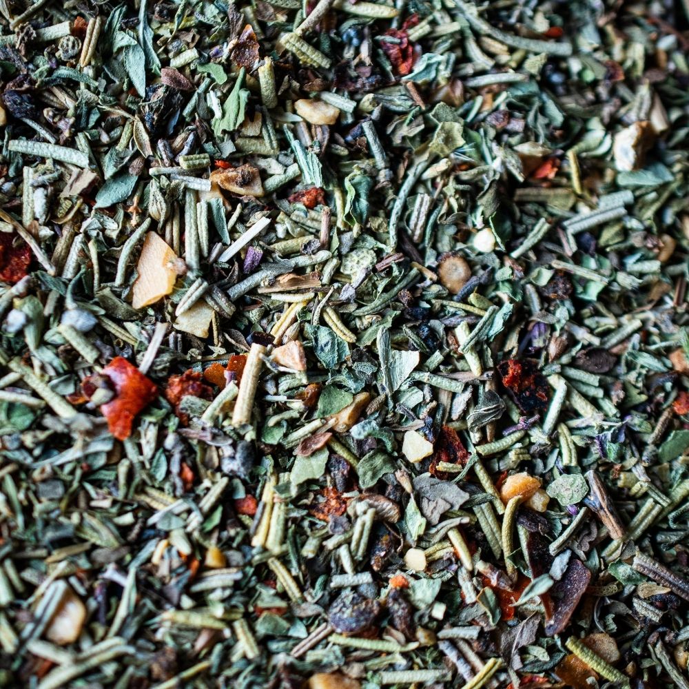 Detailaufnahme Bruschetta, Groests Bauernbrot