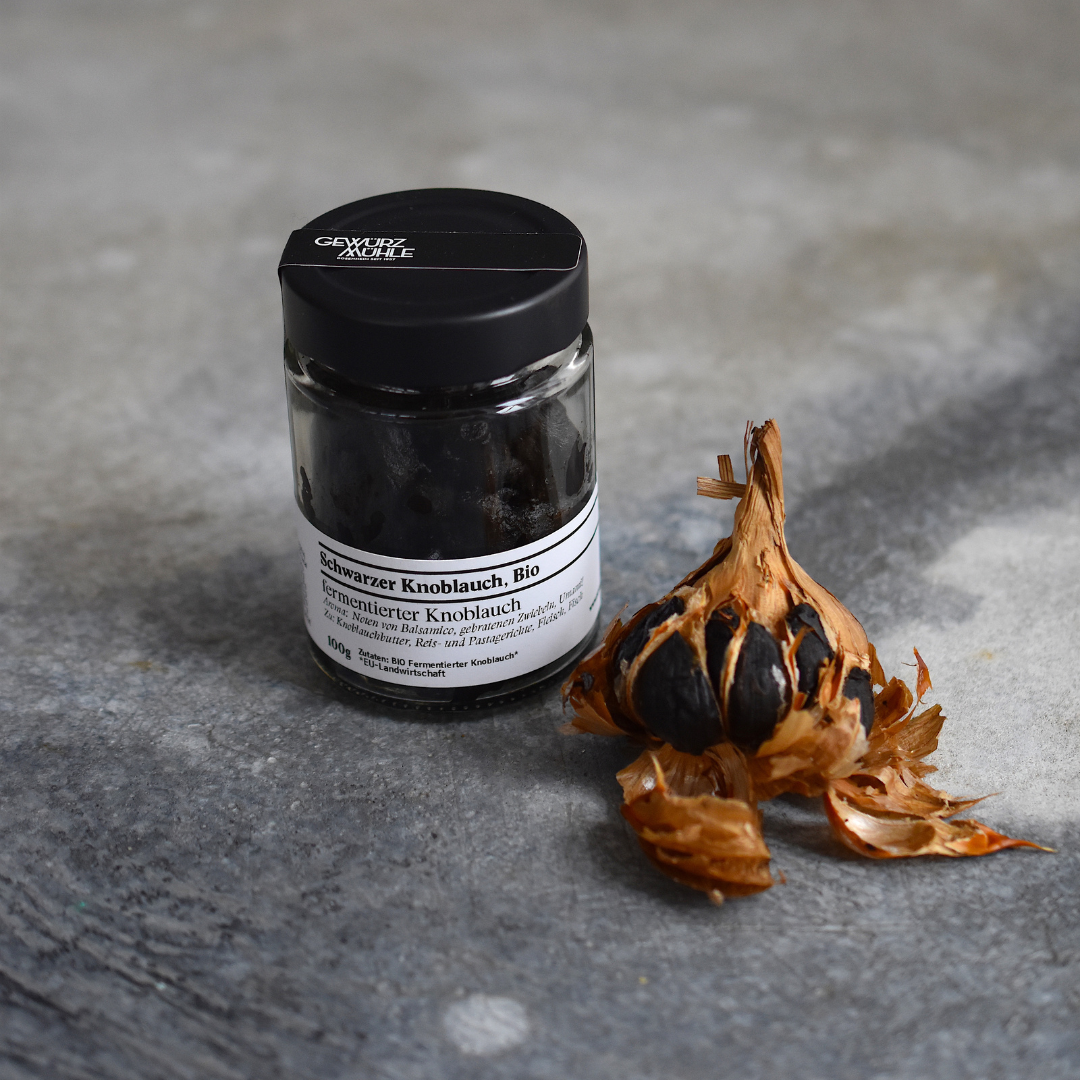 Schwarzer Knoblauch, Bio – Gewürzglas