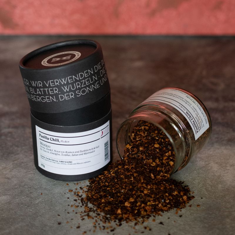 Pasilla Chili, Flocken