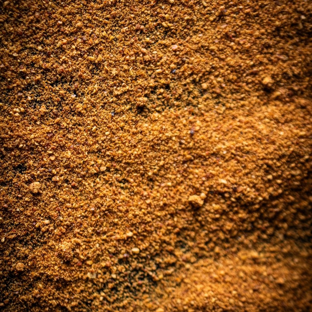 Detailaufnahme Habanero Chili, gemahlen