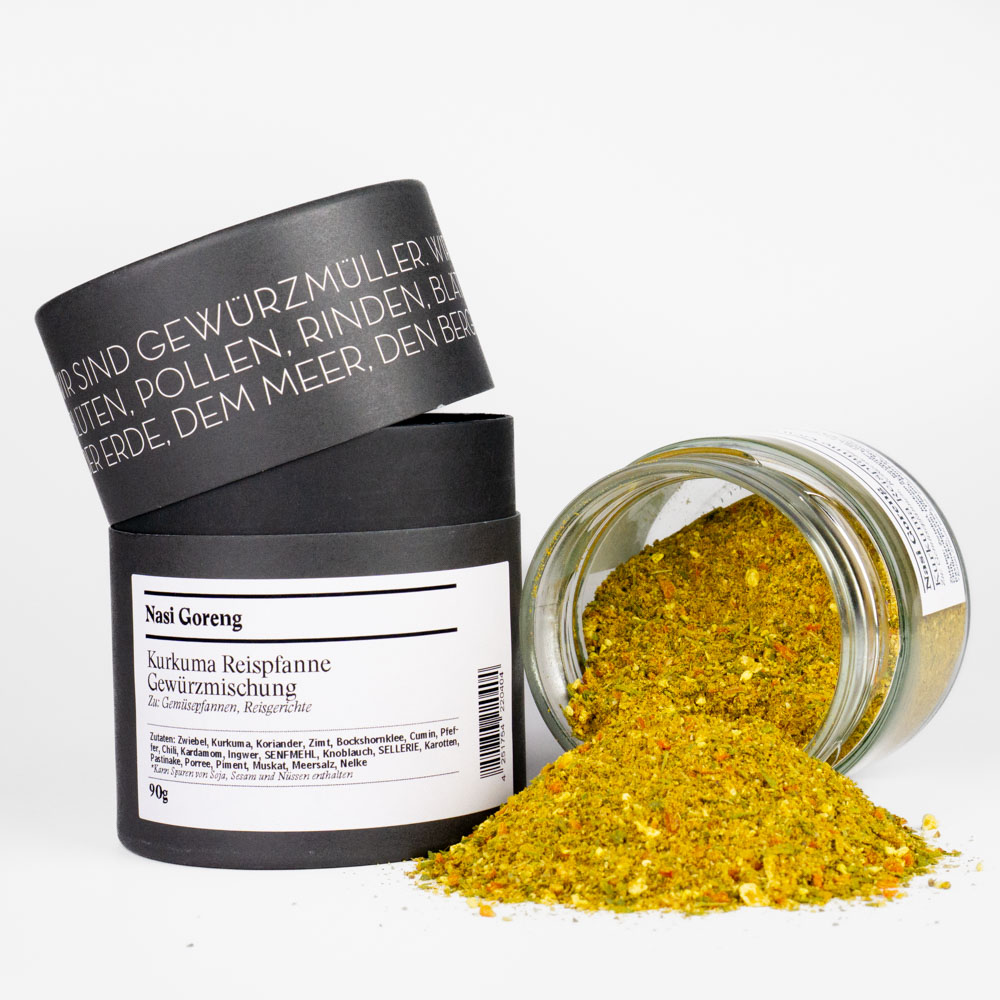Nasi Goreng, Kurkuma Reispfanne
