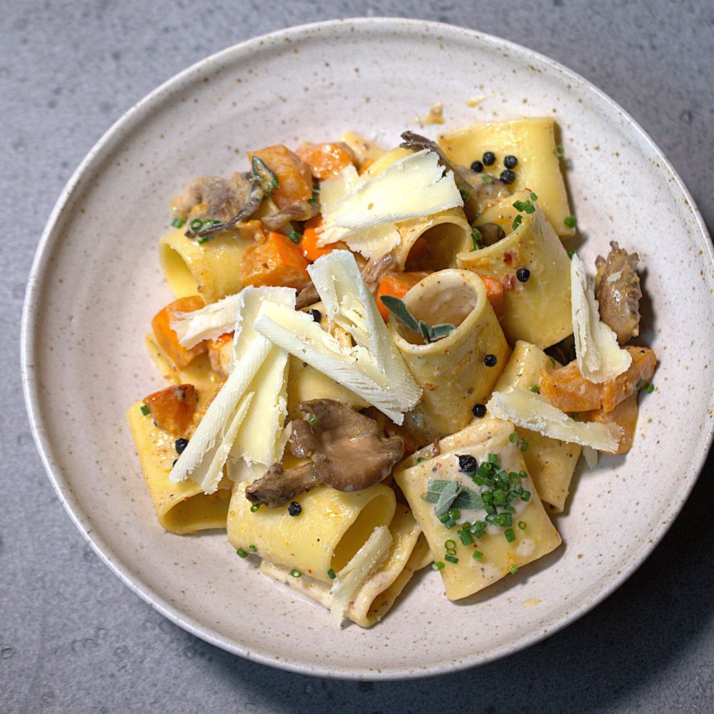 Pasta mit Italian Umami und Fermentierter Kampot Pfeffer