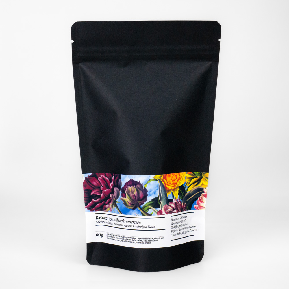 kraeutertee alpenkraeutertee im Refillbeutel