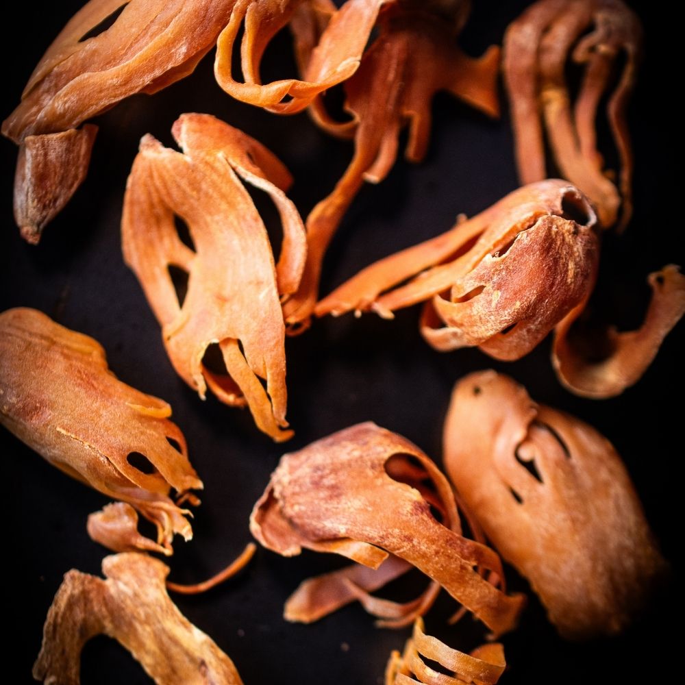 Detailaufnahme Macis, Muskatblte