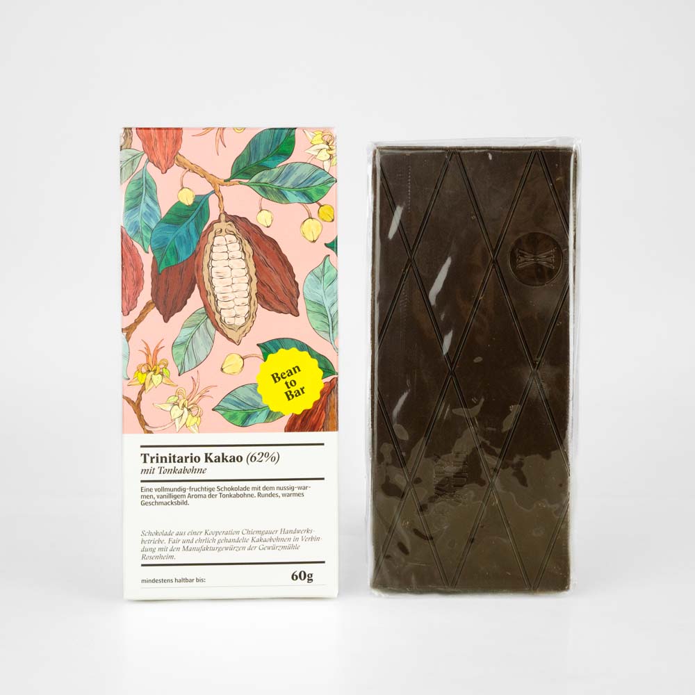 Trinitario Schokolade (62%) mit Tonkabohne