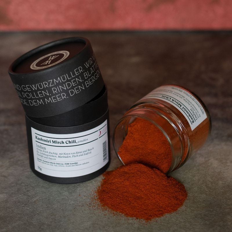 Kashmiri Mirch Chili, Pulver