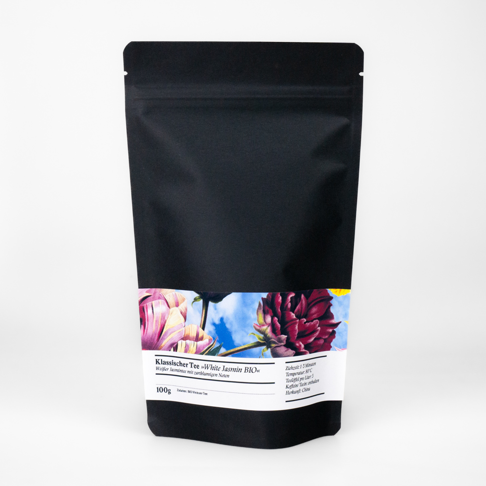 klassischer tee white jasmin bio im Refillbeutel