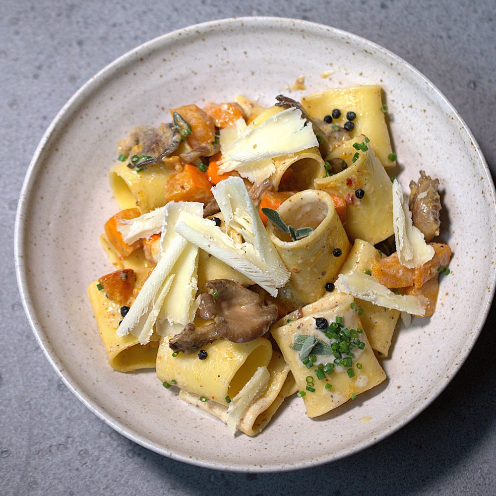 Pasta mit Italian Umami und Fermentierter Kampot Pfeffer