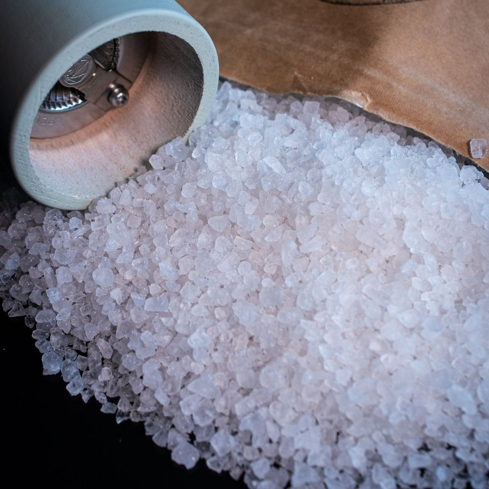 Detailaufnahme Meersalz grob, handgeschpft, Kroatien