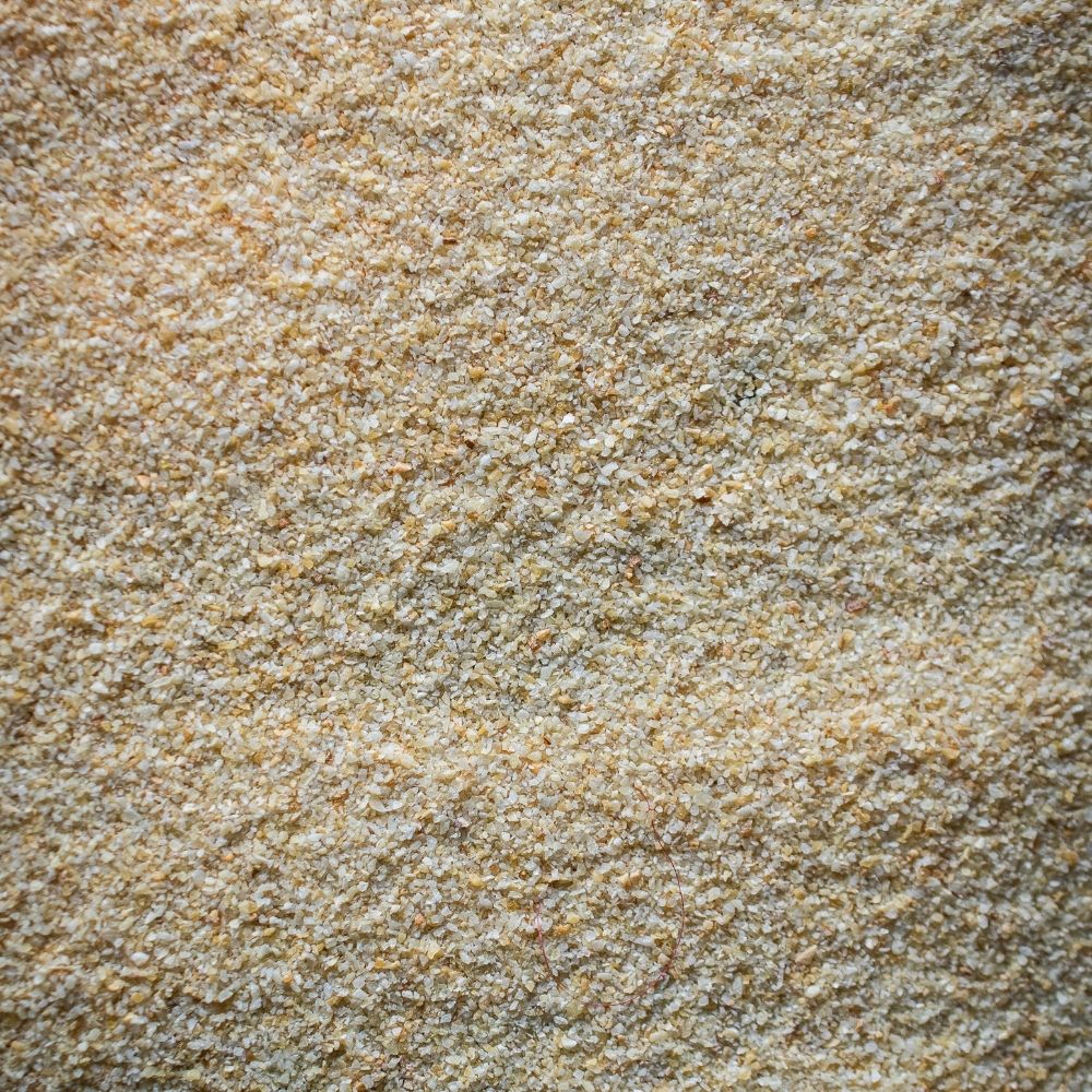 Detailaufnahme Knoblauch, fein granuliert