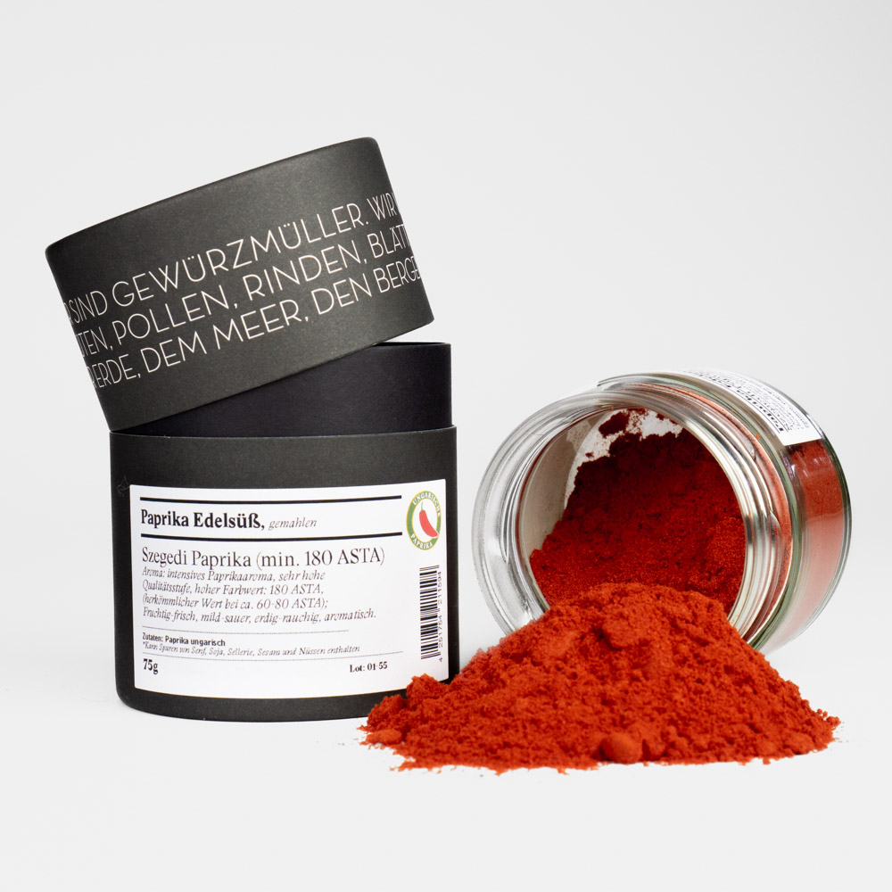 Paprika edelsüß, Ungarn, gemahlen, min. 180 ASTA