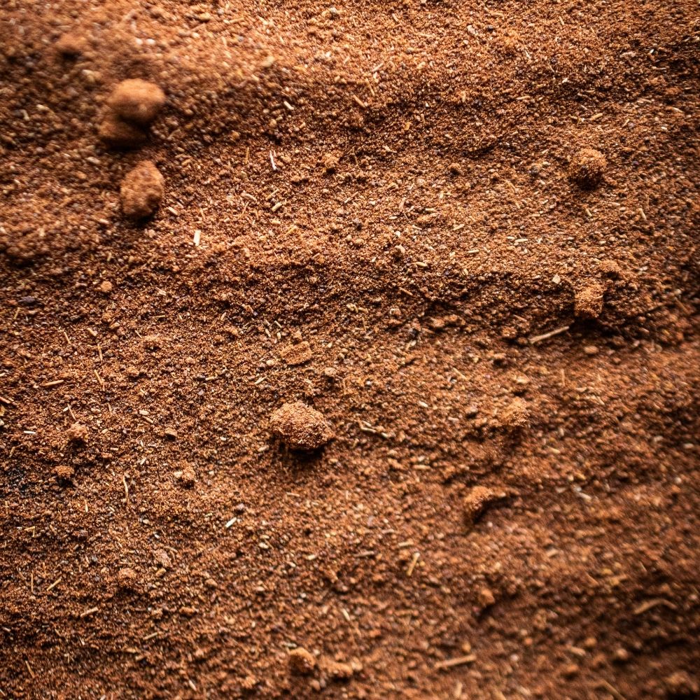 Detailaufnahme Zimt Cassia, gemahlen