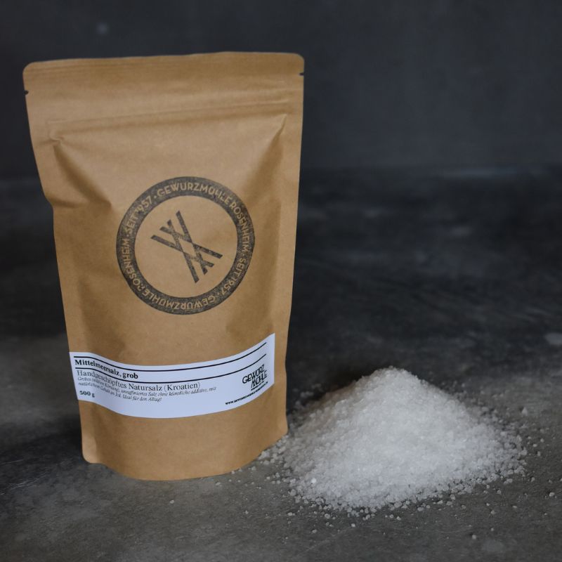 Meersalz grob, handgeschöpft, Kroatien